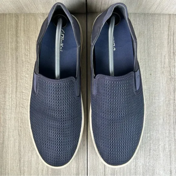 Olukai Lae Ahi Blue Mesh Slip On Sneaker Casual Comfort Shoes Mens Size 12