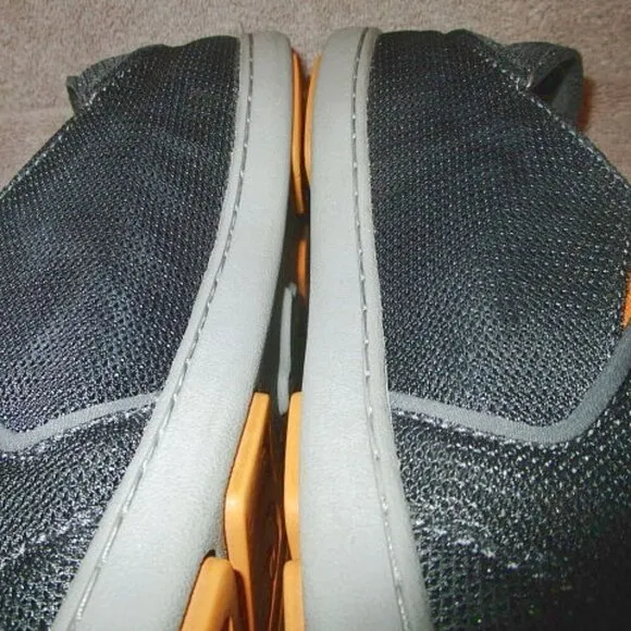 Olukai NOHEA Mesh Size 11 SHOES Folding Heel SLIP ON Slide GEL Dark Shadow