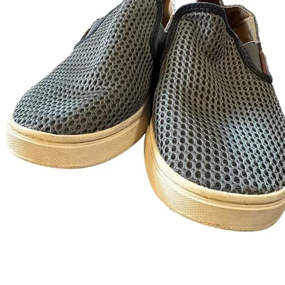 OluKai | Size 7.5 Pehuea Slip on Shoes Womens Mesh Grey Sneakers