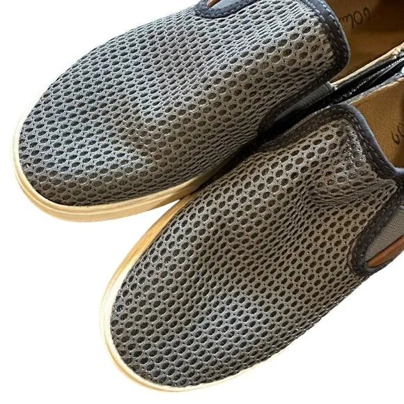 OluKai | Size 7.5 Pehuea Slip on Shoes Womens Mesh Grey Sneakers