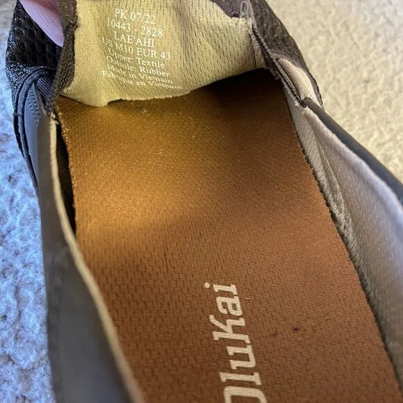 Olukai Slip On Shoes Mens 10 Green Mesh  Lae'Ahi Kona Olive Green Sneaker