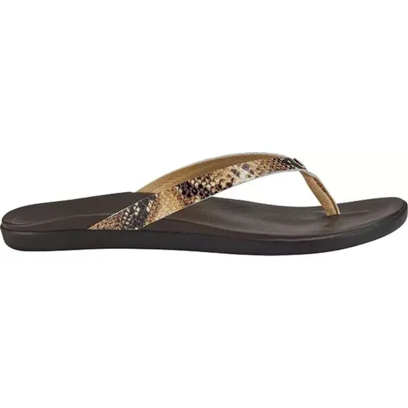 OluKai Women's Ho'opio Leather Sandals Beach Comfort Outdoor SZ 9: NWT Gifting