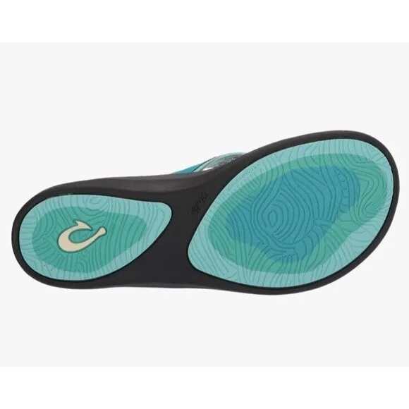Olukai Women’s Punua Flip Flops Sandals Kai Blue Dark Shadow Sz 11 NWT