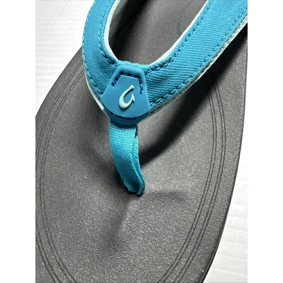 Olukai Women’s Punua Flip Flops Sandals Kai Blue Dark Shadow Sz 11 NWT