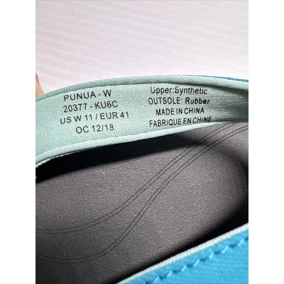 Olukai Women’s Punua Flip Flops Sandals Kai Blue Dark Shadow Sz 11 NWT