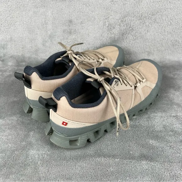 On Cloud Dip All-Weather Atheisure Sneaker Shoes Womens US 9 Sand Kelp Canvas