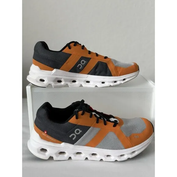 ON Cloud Running Cloudrunner Frost/Turmeric Men's Running Shoes Sz 9 Support