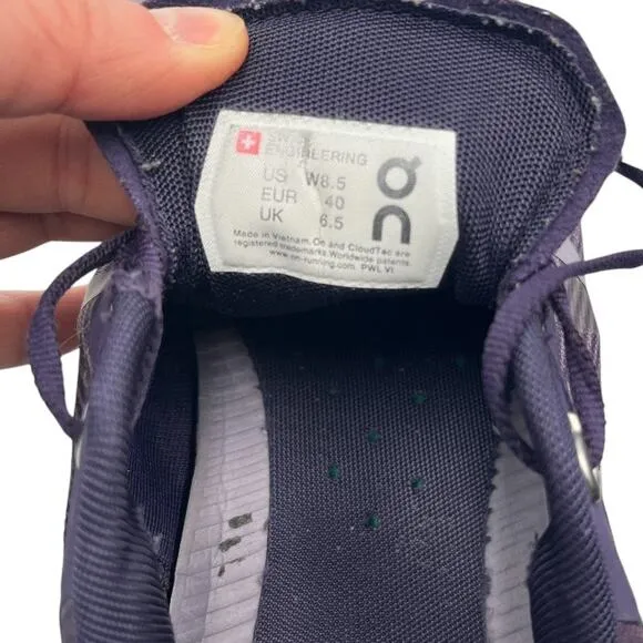 On Cloudflow Mesh Lightweight Training Running Shoes Sneakers Violet Tide Sz 8.5