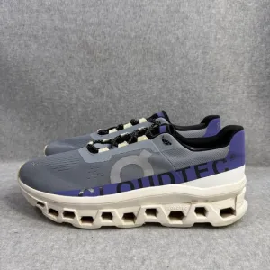 On Running Shoes Mens Size 12 Cloudmonster Blue White Comfort Athletic Sneakers