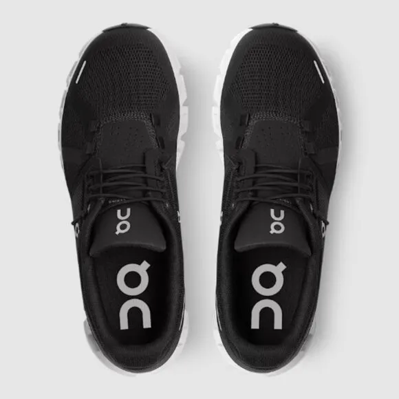 On Running Womens Size 10 Black/White 59.98904 Cloud 5 Running Shoes
