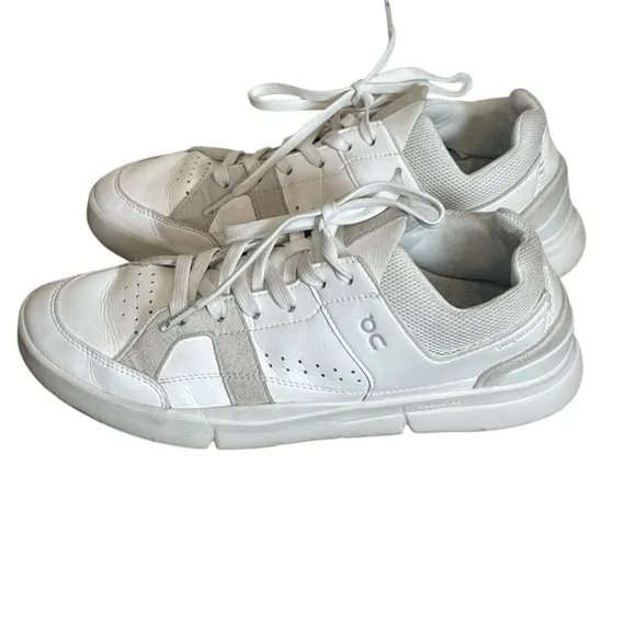 On THE ROGER Clubhouse All White Men's 9 On Cloud Tennis Shoes Sneakers Federer