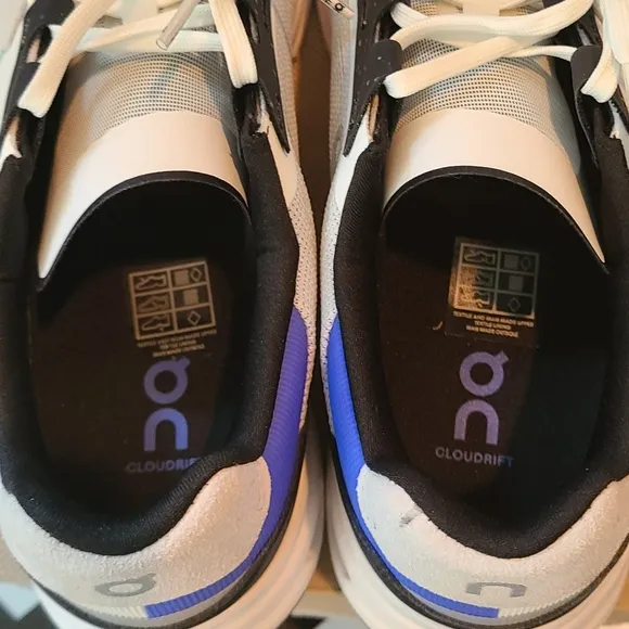 On Cloudrift (Undyed White/Cobalt) Men's Shoes Size 9