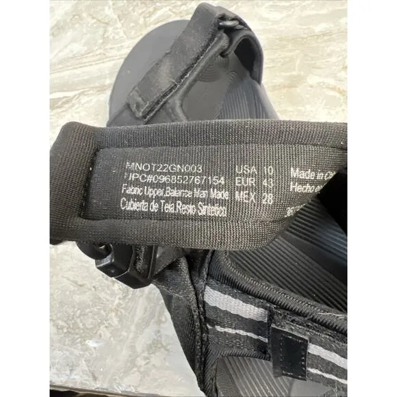 Ozark Trail Men Black Outdoor Trek Ankle Strap Sandals Sports Size 10
