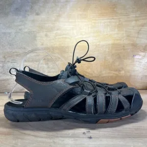 Ozark Trail Mens Size 11 Faux Leather Closed Toe Outdoor Sandals Brown Orange