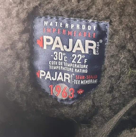 Pajar Boots Trooper 2.0 Black Leather Winter  Waterproof