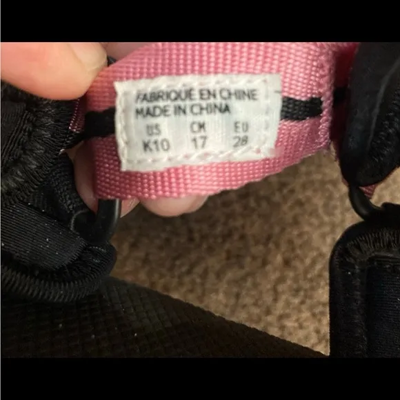 Palm Angels X Suicoke Velcro open Toe Sandals size 10 little kids
