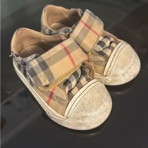 Plaid Kids Shoes with Velcro Straps