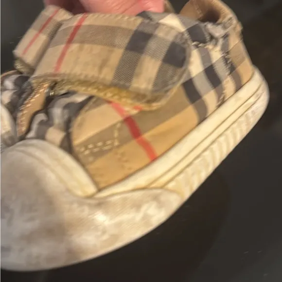 Plaid Kids Shoes with Velcro Straps