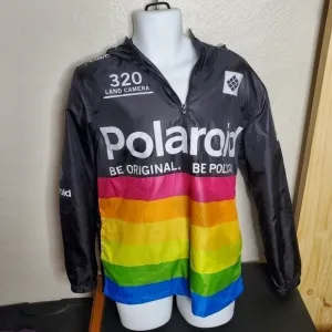Polaroid Men's Hooded Zip-up Windbreaker Jacket Size Small