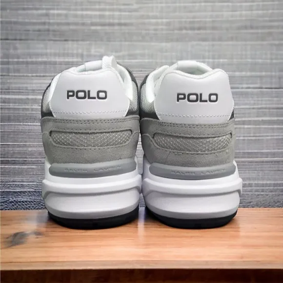 Polo Ralph Lauren RRL Gray Jogger Suede Mesh Shoes Mens 11 New Fast Ship