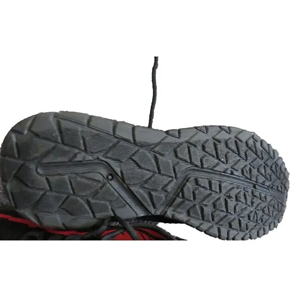 PONY PP1 ROCKY KNIT LACE-UP MESH TRAINER ATHLETIC SPORTS MEN SHOES BLACK/RED 8.5