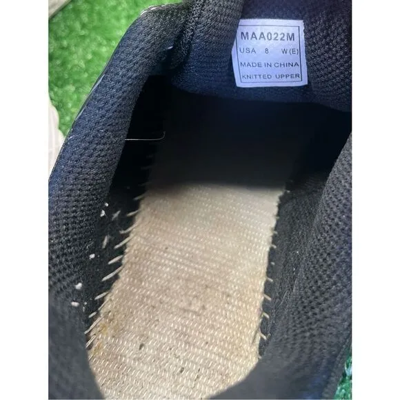 Propet Shoes Mens 8 E Wide One Lt Walking  Black Sneakers MAA022M