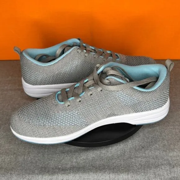 Propet Washable Walker Evolution Grey Sneaker Blue Size 9.5