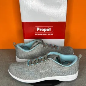 Propet Washable Walker Evolution Grey Sneaker Blue Size 9.5