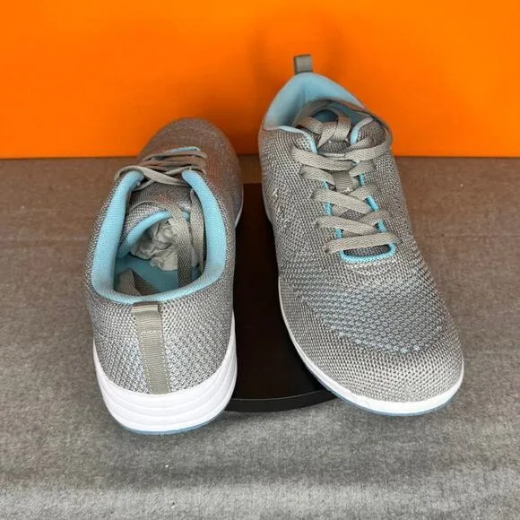 Propet Washable Walker Evolution Grey Sneaker Blue Size 9.5