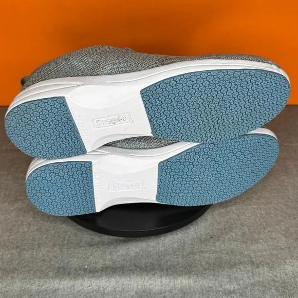 Propet Washable Walker Evolution Grey Sneaker Blue Size 9.5