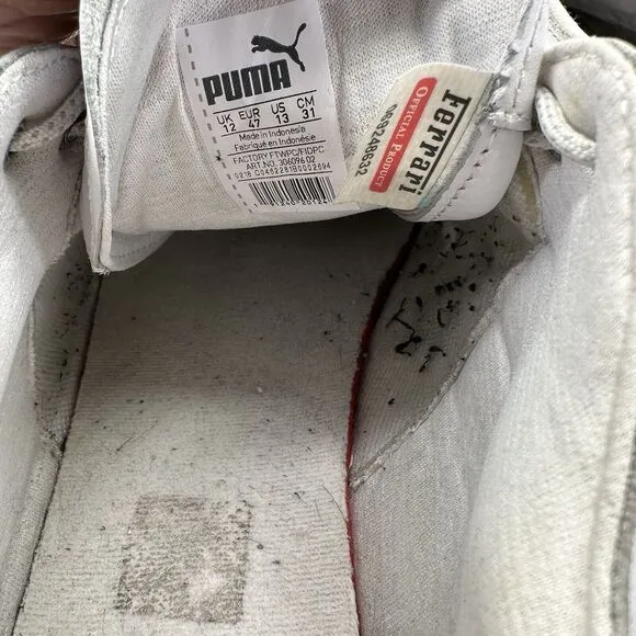 Puma Drift Cat 7 Scuderia Ferrari White Grey Sneakers Men’s Size 13