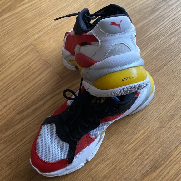 Puma Lqdcell Epsilon X Scuderia Ferrari Big Boy Sneakers Shoes Size 4