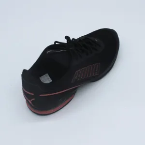 PUMA MEN'S CELL DIVIDE BLACK/RED RUNNING SHOES US 12M