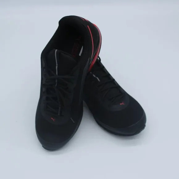 PUMA MEN'S CELL DIVIDE BLACK/RED RUNNING SHOES US 12M