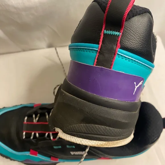 Puma TRAILFOX OVERLAND FRESH Black and Teal Sneakers SIZE 11.5