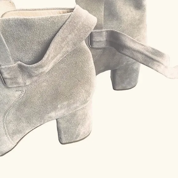 Rag &amp; Bone Waterproof Italian Taupe‎ Suede Tie Up Heeled Ankle Boots — SZ 7 NWOT