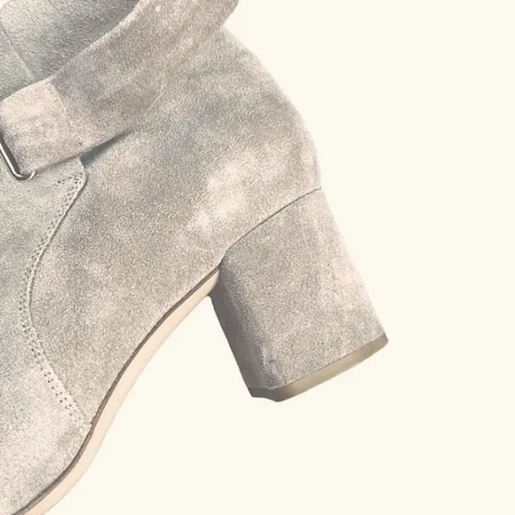 Rag &amp; Bone Waterproof Italian Taupe‎ Suede Tie Up Heeled Ankle Boots — SZ 7 NWOT