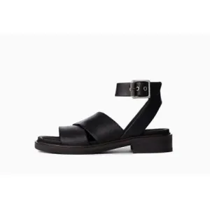 RAG &amp; BONE SLAYTON SANDAL BLACK STRAPPY ITALIAN LEATHER Saze EU37 Women’s 7 $350