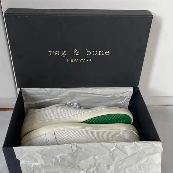 Rag&amp;Bone New York Kent Lace Up Color-White Mesh Size-EU 40/USA 10 New NWT
