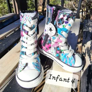 RARE Converse All Star Calf Knee High X-HI Infants 4