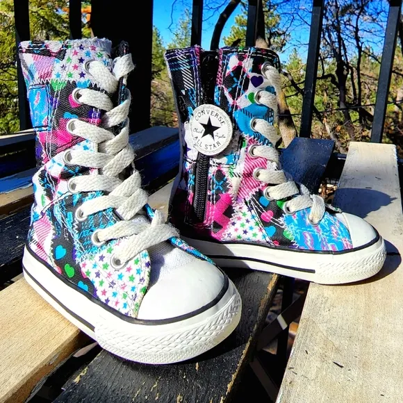 RARE Converse All Star Calf Knee High X-HI Infants 4