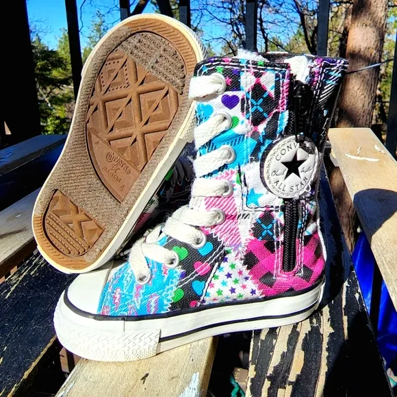 RARE Converse All Star Calf Knee High X-HI Infants 4