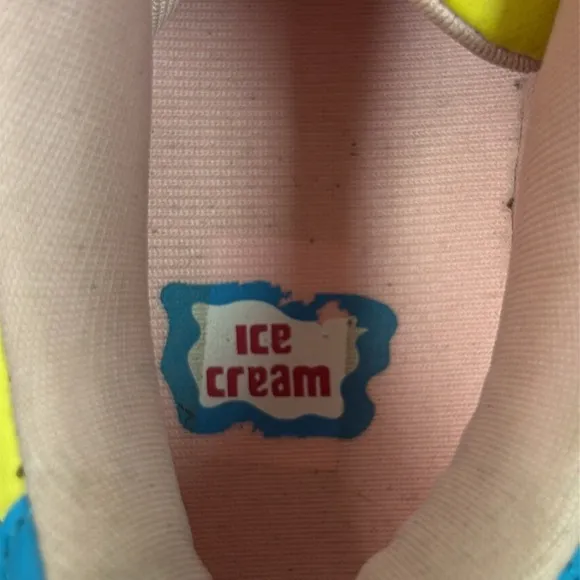RARE Reebok Ice Cream Board Flip ‘Bones &amp; Cones’ 75-161571 Size 7