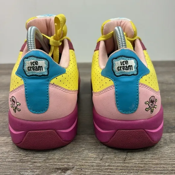 RARE Reebok Ice Cream Board Flip ‘Bones &amp; Cones’ 75-161571 Size 7