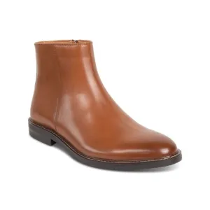 REACTION KENNETH COLE Mens Brown Ely Round Toe Block Heel Boots Shoes 8 M