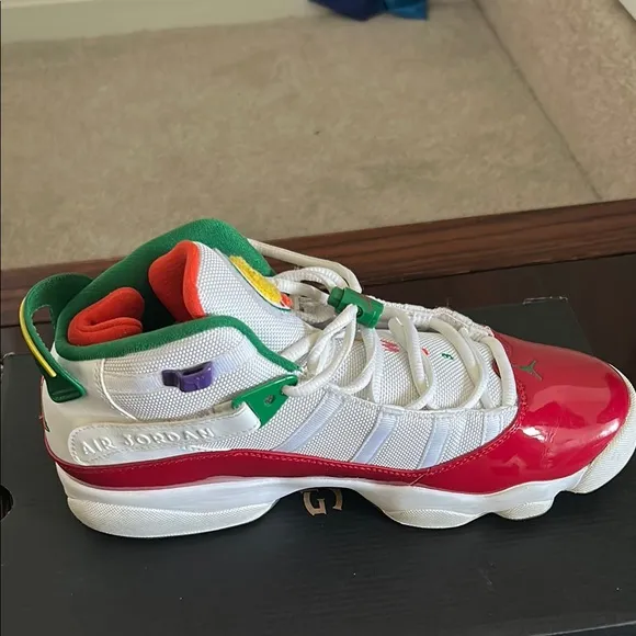 Red and White Basketball Shoes