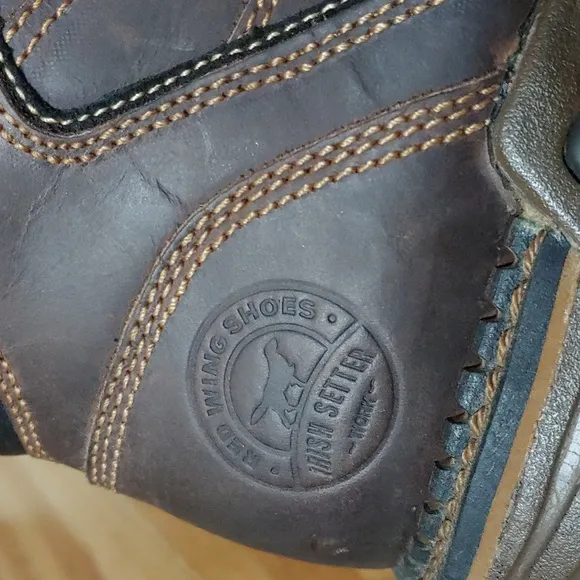 Red Wing Irish Setter Steel Toe Work Boots 6