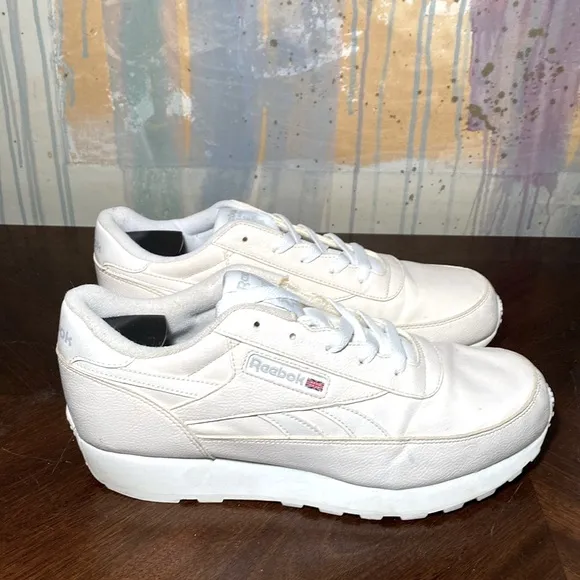Reebok Classic Renaissance  Athletic Running Shoes Mens size 10.5 Cream