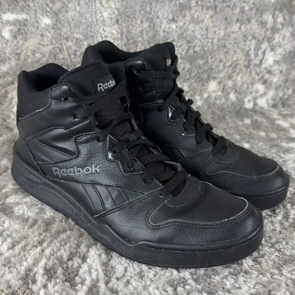Reebok Mens Size 9.5 CN4108 Comfort Lace Up Sneakers Black Running Walking Shoes