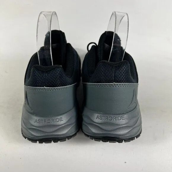 Reebok Run Sneakers Men's 9 Black Gray Lace Up Low Top Running Athletic Shoes